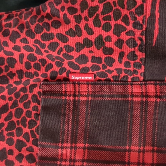Supreme Animal Patchwork Twill Shirt size L - Picture 2 of 4